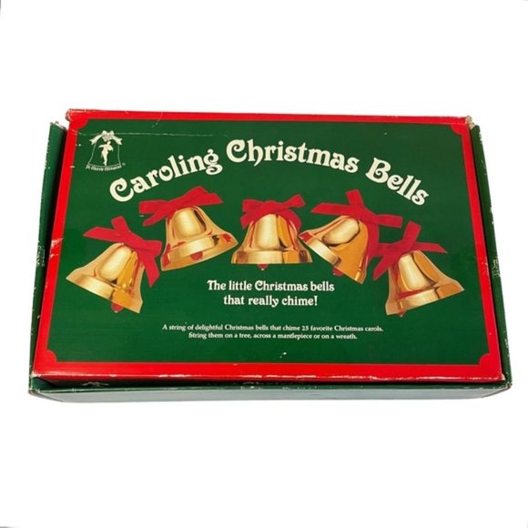 Ye Merrie Minstrel Holiday Vintage Ye Merrie Minstrel Caroling Christmas Bells 2 Bells 25